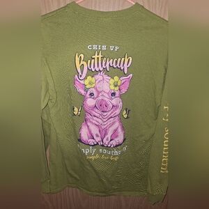 Simply Southern "Chin Up, Buttercup" Shirt.